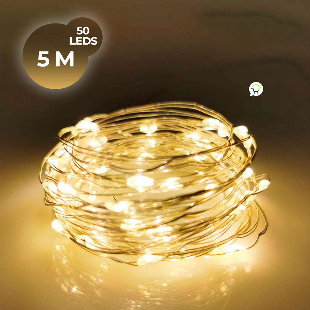 Luces Micro Led Pila 5 M TX50B-W-S