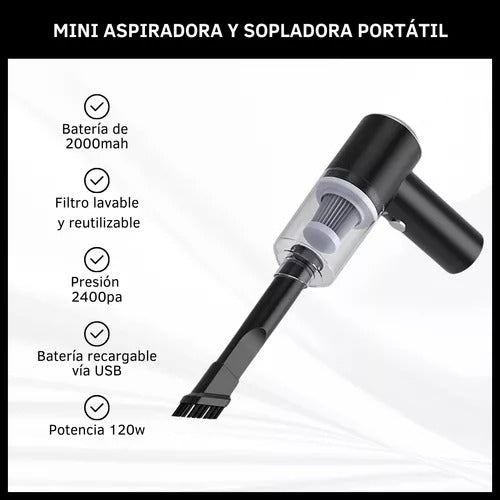 Mini Aspiradora Portátil 3 En 1