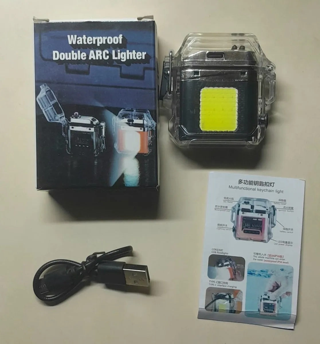 Encendedor Impermeable Transparente