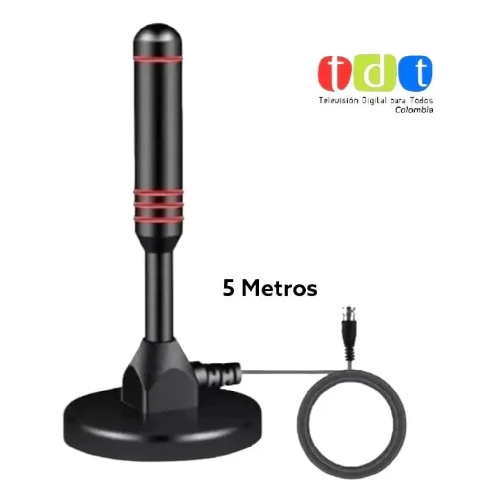 Antena TDT Full HD con Cable de 5M