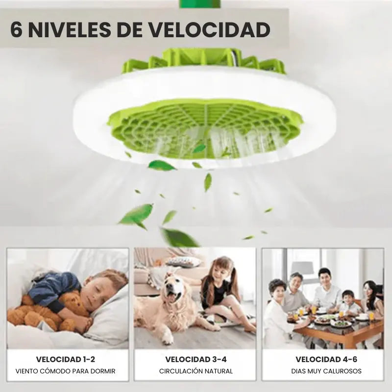 TurboMax™ - Ventilador Inteligente de LED 2 en 1